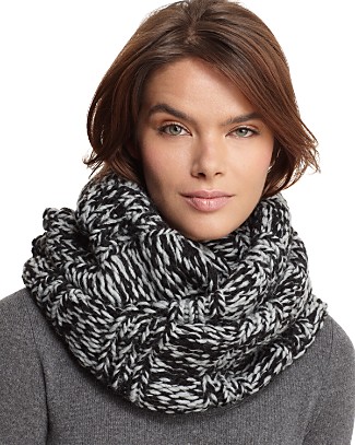 Portolano Chunky Marled Loop Scarf, 17 x 28"