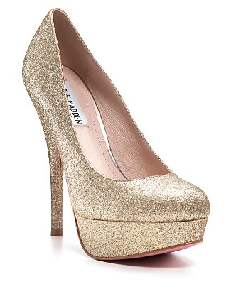 Steve Madden "Caryssa" Glitter Platform Pumps