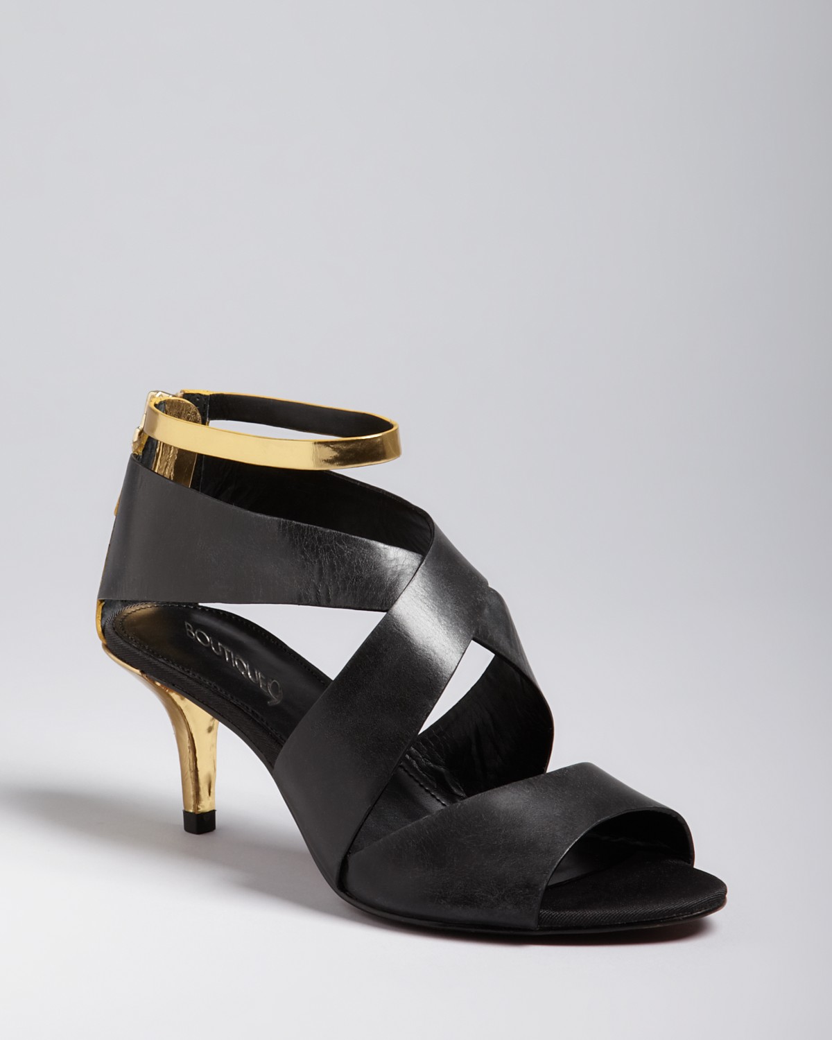 Boutique 9 Ankle Strap Colorblock Sandals - Merista Mid Heel | Bloomingdale's