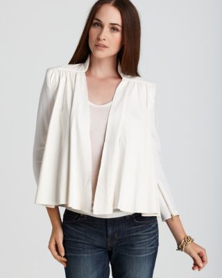 Alice + Olivia Jacket - Leather Drop Shoulder | Bloomingdale's