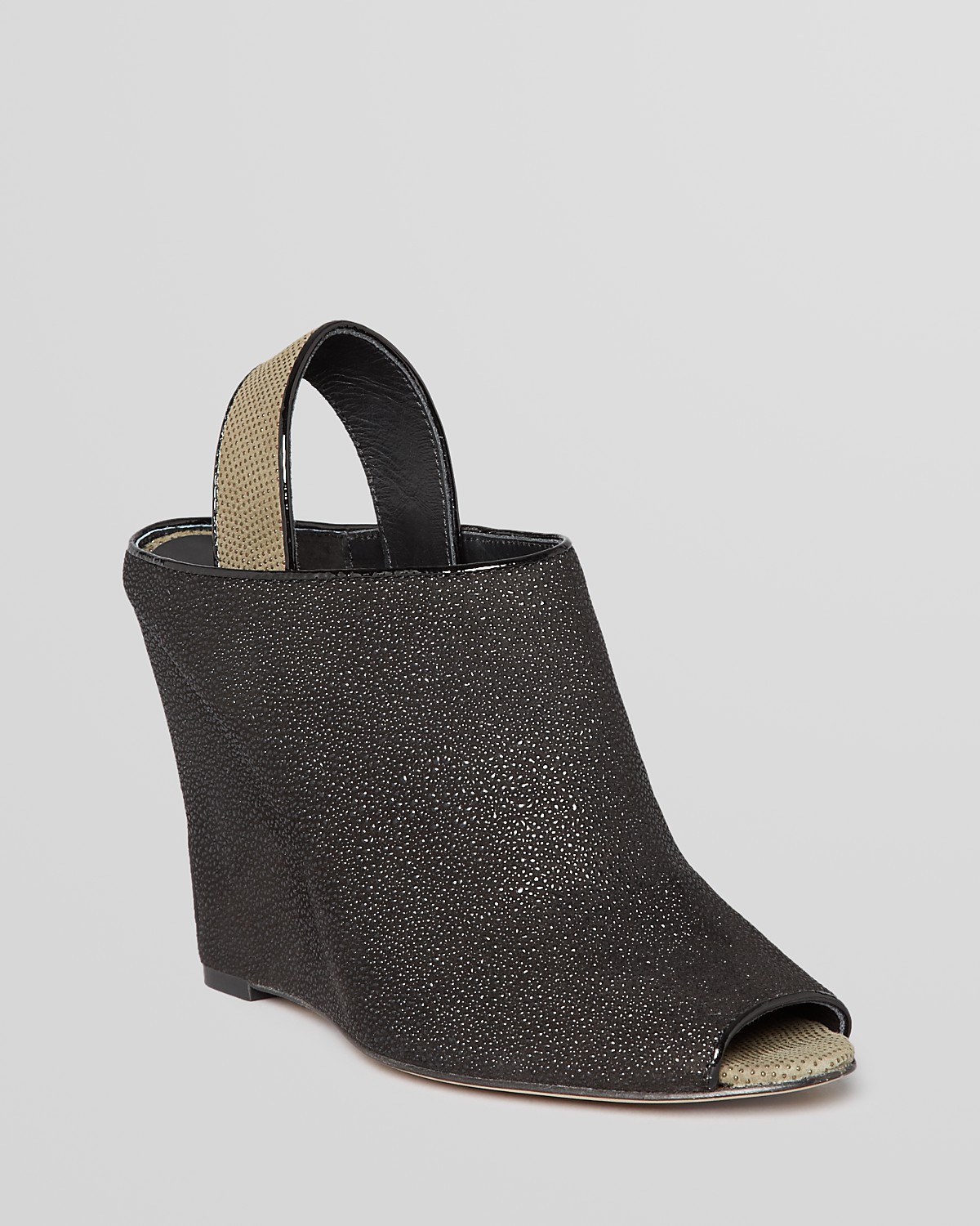 Rebecca Minkoff Open Toe Wedge Booties - Sam Slingback | Bloomingdale's