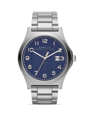 MARC BY MARC JACOBS Jimmy Stainless Steel & Navy Watch, 43mm_0