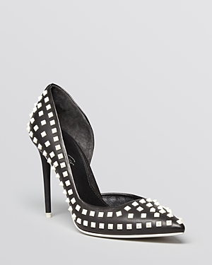 Kenneth Cole York Studded D'Orsay Pumps