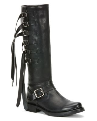 frye veronica combat boots tall