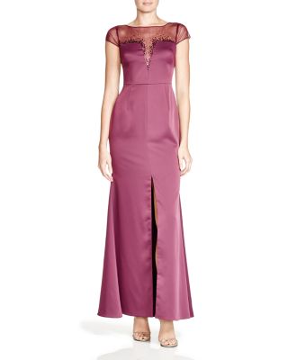 adrianna papell satin gown