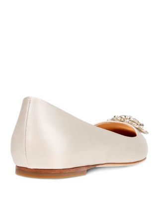 badgley mischka edge crystal embellished flat