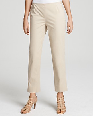 Lafayette 148 New York "Bleeker" Stretch Cotton Cropped Pants