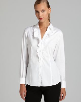 BASLER Ruffle Blouse - Bloomingdale's Exclusive | Bloomingdale's