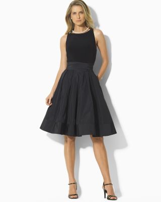 Lauren Ralph Lauren Sleeveless Pleated Dress | Bloomingdale's