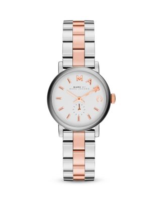 MARC BY MARC JACOBS Two-Tone Baker Watch, 28mm_0