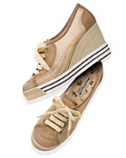 Nanette Lepore for Keds Women's Mesh Wedge Sneakers