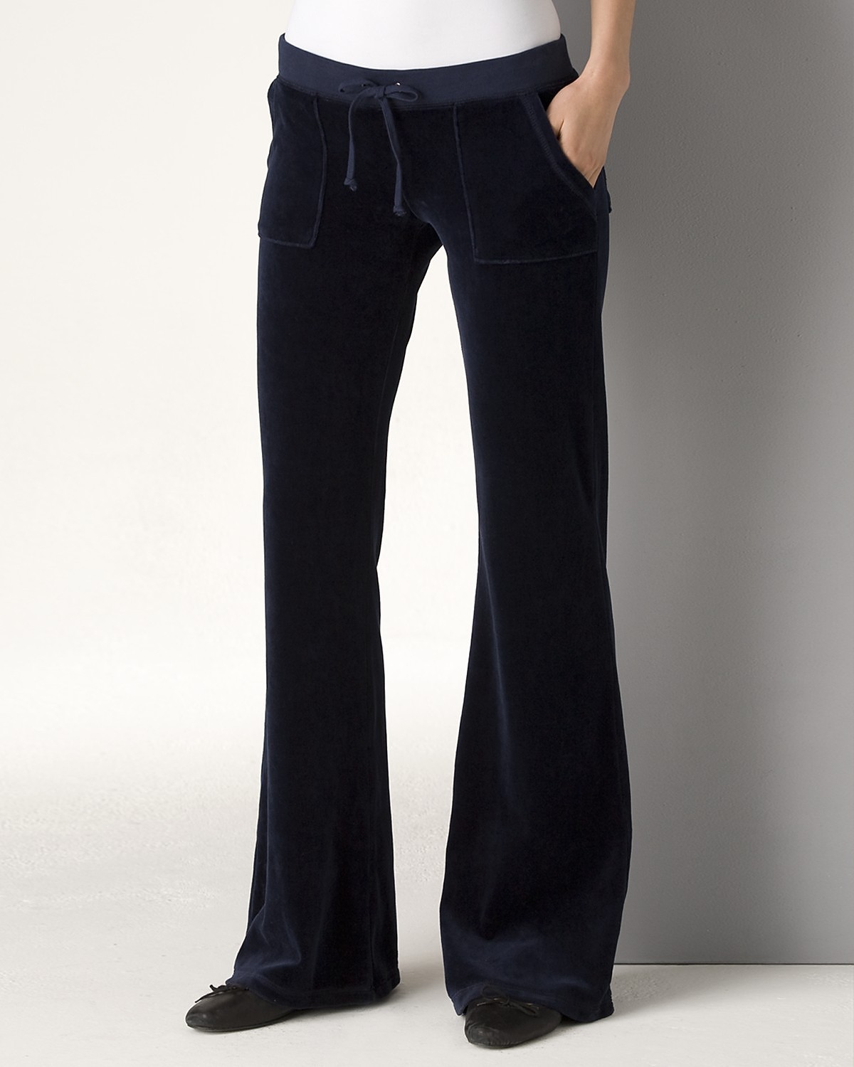 Juicy Couture Women's Velour Flared Leg Snap Pocket Pant | Bloomingdale's