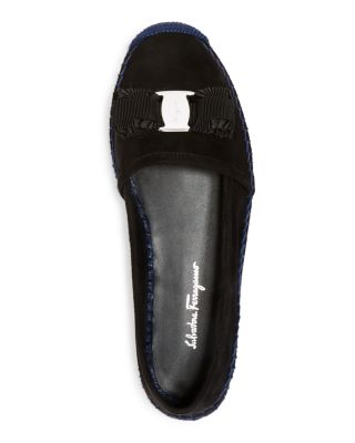 salvatore ferragamo suede flats