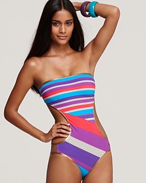 MARC BY MARC JACOBS Merida Stripe Bandeau Monokini