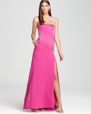 BCBGMAXAZRIA Strapless Gown - Claudine | Bloomingdale's