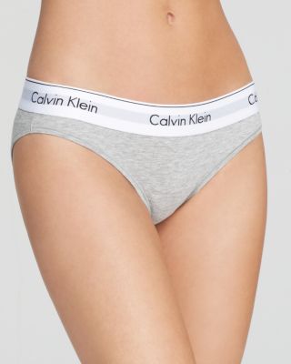 Calvin Klein Underwear Modern Cotton Bikini In Gray