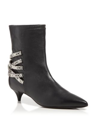 moschino high heel boots