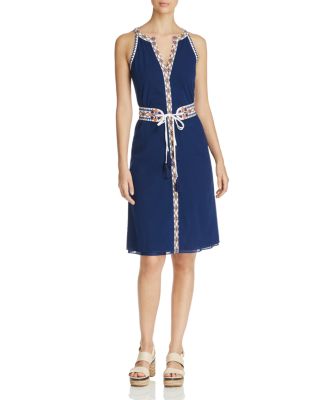 TORY BURCH SAVANNAH EMBROIDERED DRESS,37522