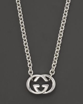 Gucci Sterling Silver "Britt" Necklace, 18" | Bloomingdale's