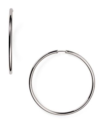 Nancy B Sterling Silver Large Hoop Earrings | Bloomingdale's