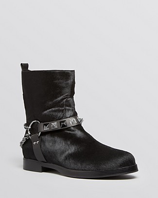 Le Silla Flat Moto Booties | Bloomingdale's