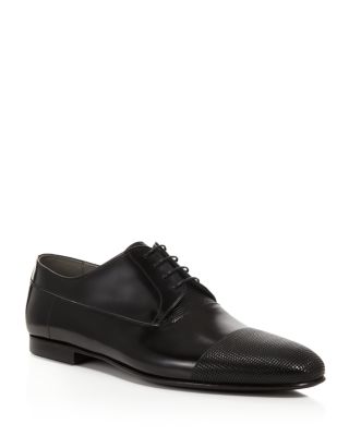 hugo boss cap toe oxford