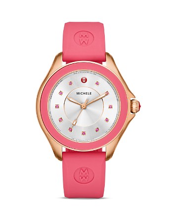 MICHELE Rose Cape Topaz Studded Watch, 40mm - Bloomingdale's MICHELE Rose Cape Topaz Studded Watch, 40mm - Bloomingdale's