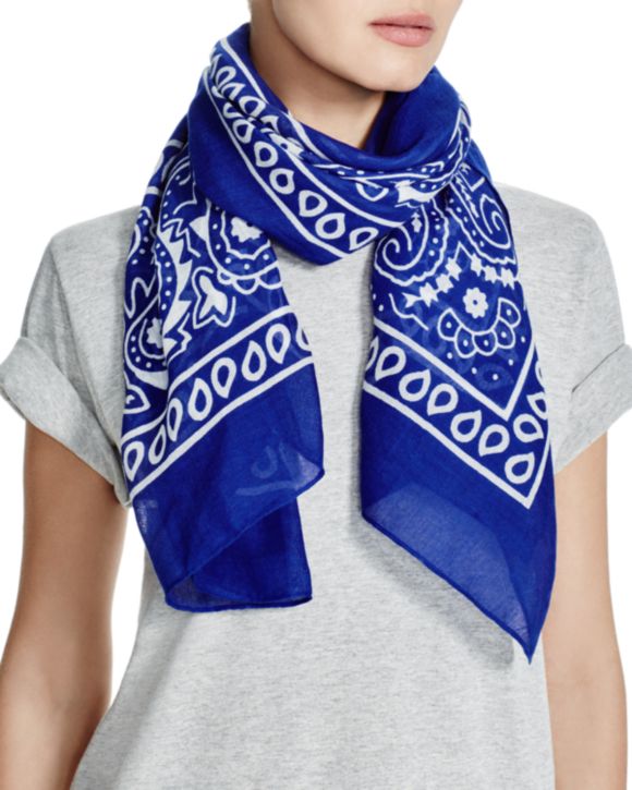 blue bandana outfit women's
