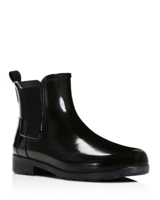 hunter original refined gloss chelsea waterproof rain waterproof bootie