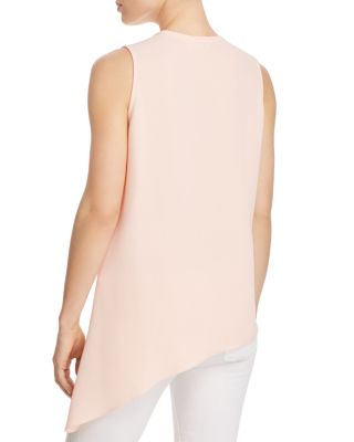 asymmetric sleeveless top