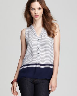 Joie Blouse - Ameritt B Pinstripe Sleeveless | Bloomingdale's