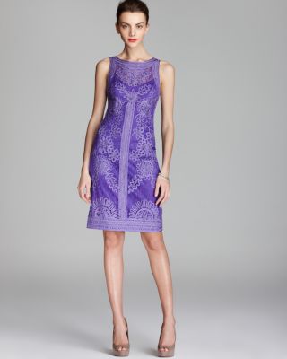 Sue Wong Dress - Lace Mesh Back | Bloomingdale's