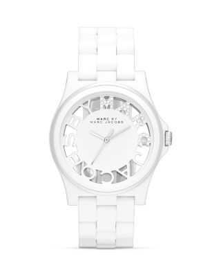 MARC BY MARC JACOBS Rivera Skeleton White Watch, 41mm_0