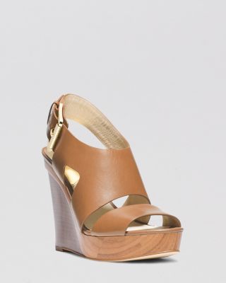 michael kors slingback wedge