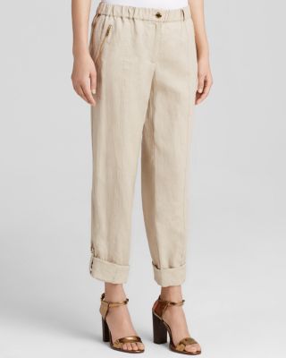 calvin klein linen pants womens