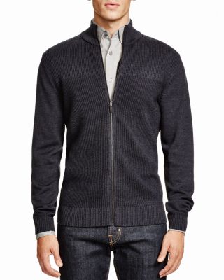 hugo boss full zip cardigan