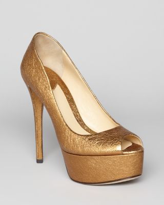 B Brian Atwood Pumps - Bambola Platform Peep Toe | Bloomingdale's