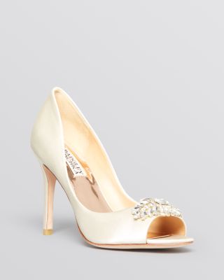 badgley mischka open toe