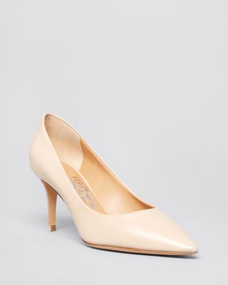 salvatore ferragamo pointed toe pumps