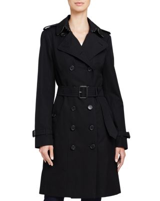 BURBERRY Sandringham Cotton Trench Coat 1402154BLACK