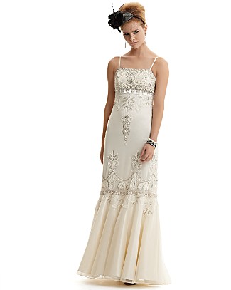 Sue Wong for Walt Disney Signature "The White Queen-Inspired" Gown