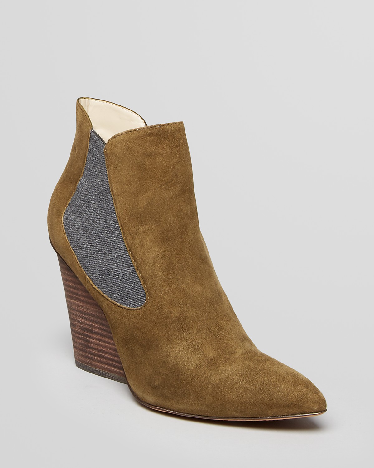 STEVEN BY STEVE MADDEN Pointed Toe Wedge Booties - Maliik | Bloomingdale's
