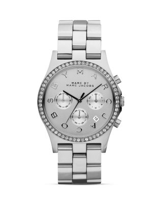 MARC BY MARC JACOBS Henry Glitz Stainless Steel Watch, 40mm_0