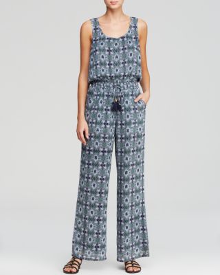 Tory Burch Laguna Jumpsuit Swim Cover Up | Bloomingdale's