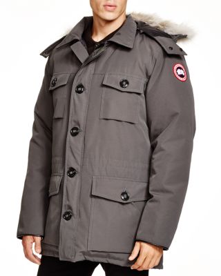 cheap canada goose men's banff parka black brown