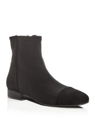 anna stretch bootie with rhodium