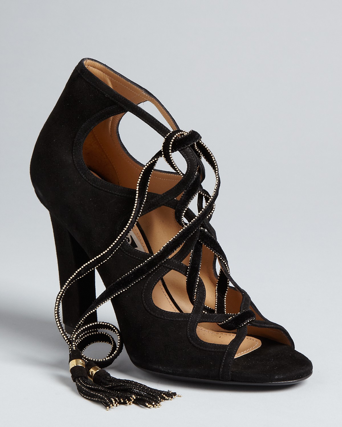 Salvatore Ferragamo Lace Up Evening Sandals - Tyla | Bloomingdale's