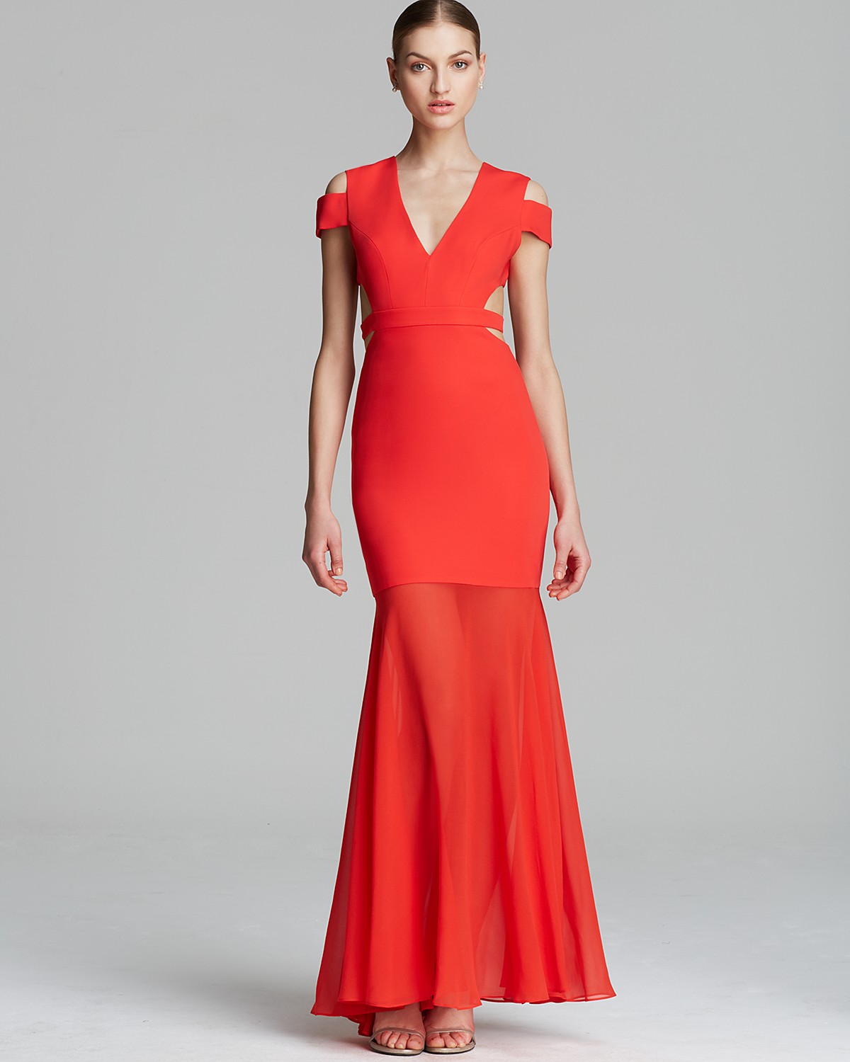 BCBGMAXAZRIA Gown - Ava Cutout | Bloomingdale's
