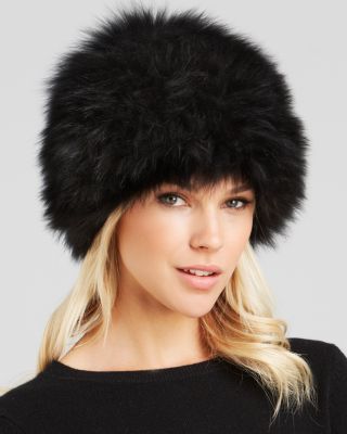 Surell Fox Fur Knit Bubble Hat | Bloomingdale's