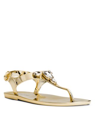 michael kors flat jelly sandals